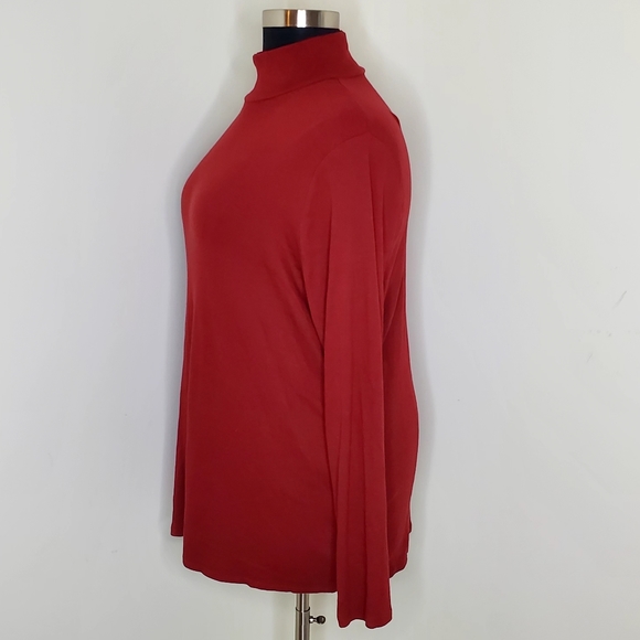 🆕️ Ava & Viv Turtlneck Sweater Plus Size Red Long Sleeve (20W/22W) - Picture 2 of 5